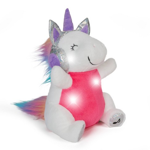 Fao Schwarz Glow Brights Toy Plush Led With Sound Pink Llamacorn 15 Stuffed  Animal : Target