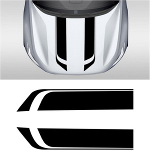 TruAIR Car Hood and Body Stripe Decal Sticker Universal Fit - 1 of 4