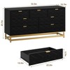 Dresser for Bedroom, 53.5" Wide Dresser Organizer, 7 Drawer with Golden Metal Handle and Legs - 2 of 4