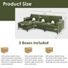 Costway Modular L-shaped Sectional Sofa w/ Reversible Chaise & 2 USB Ports Army Green - 4 of 4