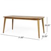 Maggift Patio End Tables, Stylish End Tables for Indoor and Outdoor Use, Ideal for Gardens, Backyard, With Special Design, Beige, 71"*35.5"*29.25" - 2 of 4
