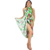 HAPPY BAY Womens Beachwear Summer Beach Wrap Skirt Swimsuit Swim Cover Up Bikini Bathing suit Wraps Sarong Coverups for Women One Size Multi,Leaf - 4 of 4