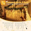 Ollny 594 LED Warm White Christmas Icicle Lights (Clear Cable, Plug in, 8 Modes) - 3 of 4