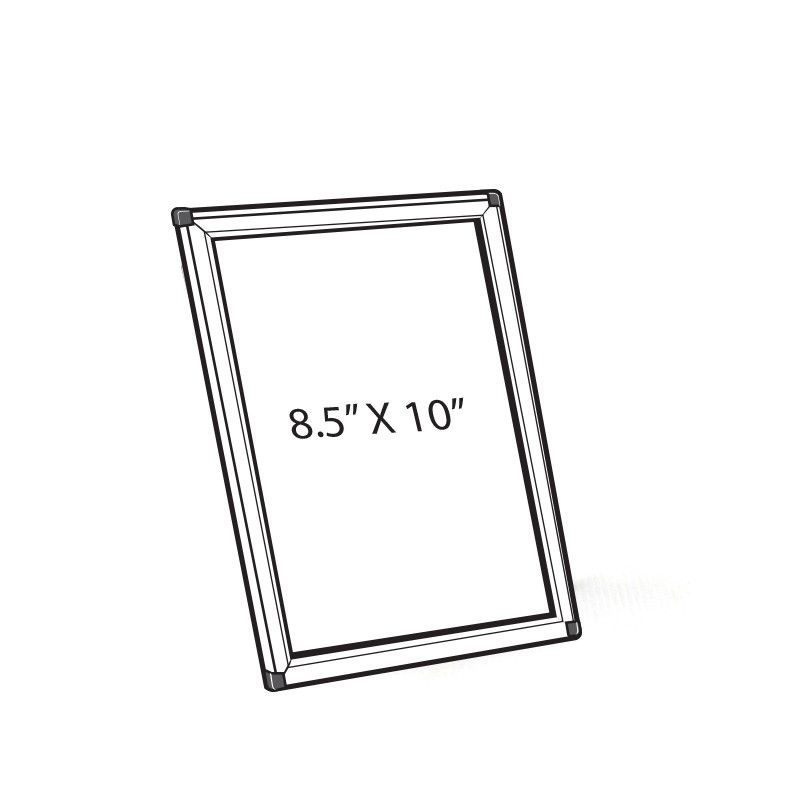 Azar Displays 8" x 10" Vertical/ Horizontal Snap Frame for Counter or Wall Display, 10-Pack, 3 of 8