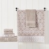 Modern Threads 6 Piece Yarn Dyed Jacquard/Solid Towel Set, Monroe. - image 2 of 4