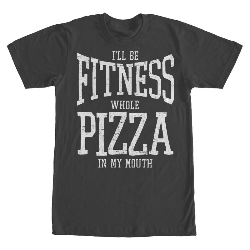 Men's CHIN UP Fitness Whole Pizza T-Shirt, 1 of 5