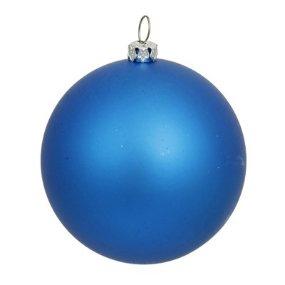 Vickerman 15.75" Matte Drilled Shatterproof Christmas Ball Ornament - Blue