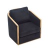 CAVINAS Accent Chair, Comfortable Accent Sofa Chair for Living Room, Corduroy Swivel Barrel Chair, 360 Degree Swivel Barrel Club Chair - 4 of 4