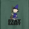 Women's - Peanuts - Lucy Stay Sassy Lightweight French Terry Wide Neck Long Sleeve Shirt - 2 of 4
