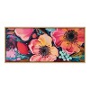 Kate & Laurel All Things Decor 18"x40" Sylvie Preppy Boho Aesthetic Colorful Floral Group Framed by The Creative Bunch Studio Tan - 2 of 4