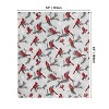 Christmas Flannel Blanket Throw, Cardinal Bird Pine Cone Soft Fuzzy Plush Cozy Fleece Blankets - 4 of 4
