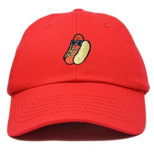 Dalix Hot Dog Embroidered Cap Cotton Baseball Summer Cool Dad Hat Mens - 1 of 4
