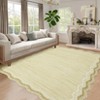 Large Machine Washable Rug Modern Plaid Home Decor 10x13 Stain Resistant Easy To Clean Indoor Carpet Low Pile Soft Touch Folding Floor Cover - 2 of 4