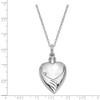 Black Bow Jewelry Sterling Silver Forever My Baby Heart Ash Holder Necklace, 18 Inch - 3 of 4