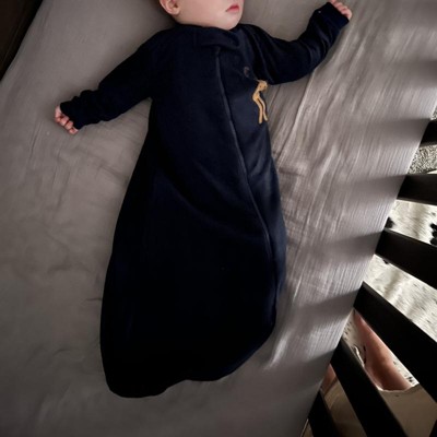 Infant Boy Long-Sleeve Fleece Sleeping Bag, Forest Moose