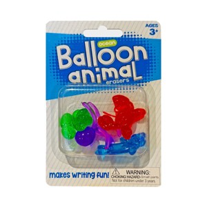 Big Time Toys Balloon Animal Erasers Ocean - 1 of 3