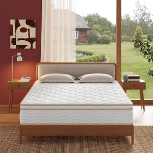 ORRD 12" Queen Hybrid Mattress with Euro Top, Cooling Gel Memory Foam & Pocket Coils - 1 of 4