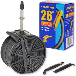 Goodyear 48mm Presta Valve Tube - 29 Inch Butyl Rubber - Durable Mountain Bicycle Tire Tube for Cycling - 1 of 4