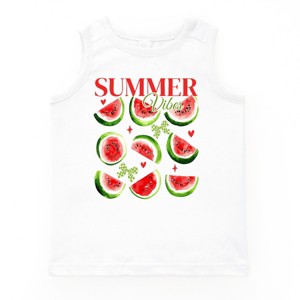 The Juniper Shop Watermelon Chart Summer Vibes Youth Tank Top - 1 of 4