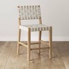Nathan James Cohen Faux Leather Barstool White - 2 of 4
