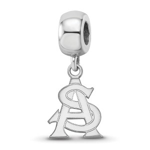 Black Bow Jewelry Sterling Silver Arizona State Sun Devils NCAA Bead Charm - 1 of 4