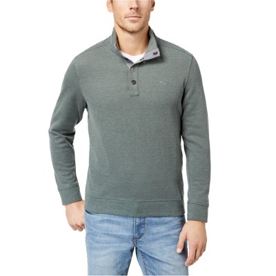 Tommy Bahama Mens Cold Springs Mock-Collar Henley Sweater