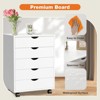 MAYEERTY 5-Drawer Mobile File Cabinet, Storage Cabinet Dressers with Wheels Mobile Organizer Drawers for Office, Bedroom, Home - 2 of 4