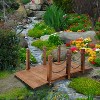Gulches Garden Bridges: Elegant Metal & Wood Footbridges with Safety Siderails - 2 of 4