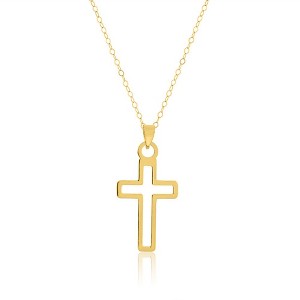 Links of Italy 14K Yellow, Gold Filled (14/20) Cut-out Cross 18