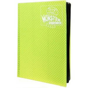 Monster 9 Pocket Trading Card Binder - Holofoil Yellow Album, Anti-Drop TCG Protection w Side Loading Padded Pockets, Double Sided, Holds 360 Cards - 1 of 4