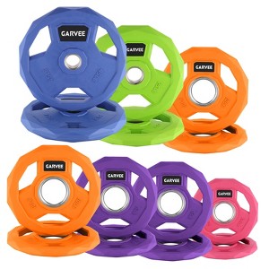 2 Inch Bumper Weight Plate, Rubber Coated Weight Plate for Home Gym, Cast Iron Barbell Weight Plate for Strength Training Weightlifting - 1 of 4