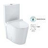 Whizmax Round One-Piece Toilet, Universal Height Siphon Flush Toilet, cUPC Certified Water-Saving Bathroom Toilet,Ceramic White - 3 of 4