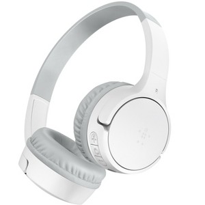 Belkin SoundForm Mini Kids Bluetooth Over-Ear Headphones, Built-in Microphone, White, AUD001BTWHV3 - 1 of 4