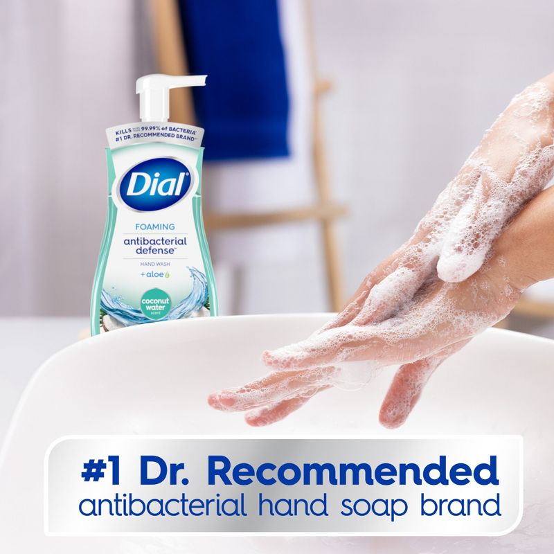 Dial Coconut Water Foaming Antibacterial Hand Wash - 10 fl oz, 6 of 16