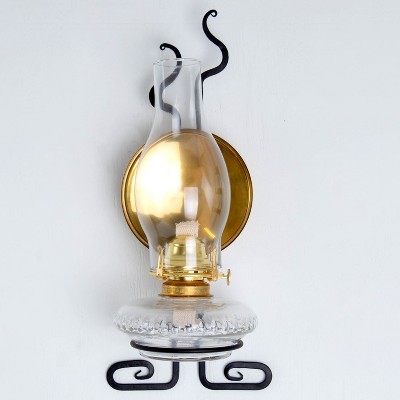 Clear Glass Replacement Hurricane Lamp Chimney, 8 3/8 Inches High