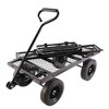 Grungis Multi-Functional Garden Cart,Heavy-Duty Wagon Cart with All-Terrain Wheels,Utility Cart for Garden Camping Shopping - 4 of 4