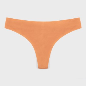 Wherewithal Women's EveryWhere Seamless Thong Beige - 1 of 4