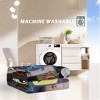 Wikineon Moon Owl Flannel Fleece Blanket Cozy Fuzzy Warm Flannel Blanket Cute Night Owl Blanket Soft Plush Throw Blanket For Owl Lovers 75cmx100cm - 2 of 4