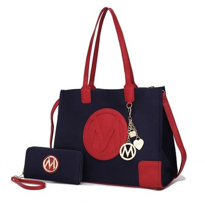 MKF Collection Louise Women’s Tote Bag and Wallet Set by Mia K