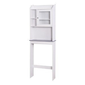 NicBex 68.11 Inch Over-The-Toilet Storage Cabinet with Open Shelves for Home,Bathroom - 1 of 3