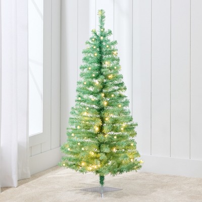 Best Choice Products Prelit Colored Christmas Tree, 4ft Artificial Tree Holiday Decor w/ LED Lights