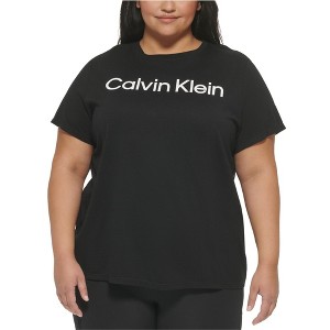 Calvin Klein Womens Logoed Performance Tee Graphic T-Shirt - 1 of 1