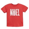 Noel Block Distressed - Youth Short Sleeve Graphic T-Shirt - 2 of 4