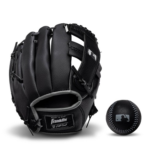 Franklin Sports Rtp 9.5 Teeball Right Hand Throw Gloves Set - Black/silver  : Target