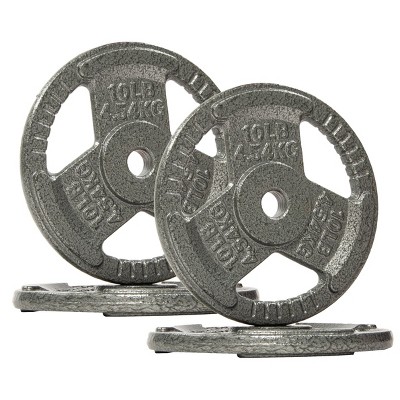 Sapphtopaz Standard Cast Iron Weight Plates for Barbell, 1-Inch Barbell Plates for Strength Training in Home & Gym, Multiple Weights