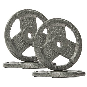 Sapphtopaz Standard Cast Iron Weight Plates for Barbell, 1-Inch Barbell Plates for Strength Training in Home & Gym, Multiple Weights - 1 of 4