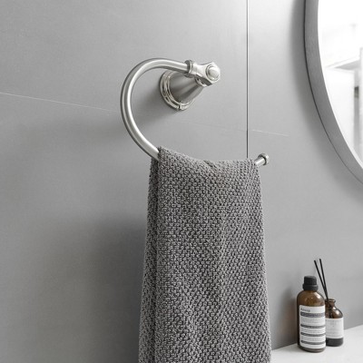 Brushed Nickel 24-Inch Metal 4-Piece Bath Hardware Set