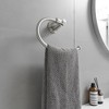 BWE 4-Piece Bath Hardware Set with Towel Bar Hand Towel Holder Toilet Paper Holder Towel Hook Square - image 3 of 4