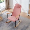 Racxily Technical Leather Rocking Chair - 2 of 4