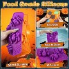 JDICTION 2 Pack Spider Silicone Molds 6-Cavity with 100 Treat Bags for Halloween Chocolate, Candy, Jelly, Ice, Soap - 4 of 4
